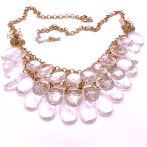 Vintage Gold Tone Statement Necklace 28” With 3” Extender